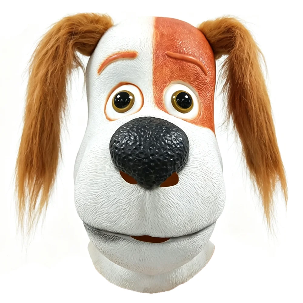 Hundemaske, Naturlatex-Tier-Vollkopfmaske für Halloween-Party, Cosplay und Kostümpartys – Detail 4