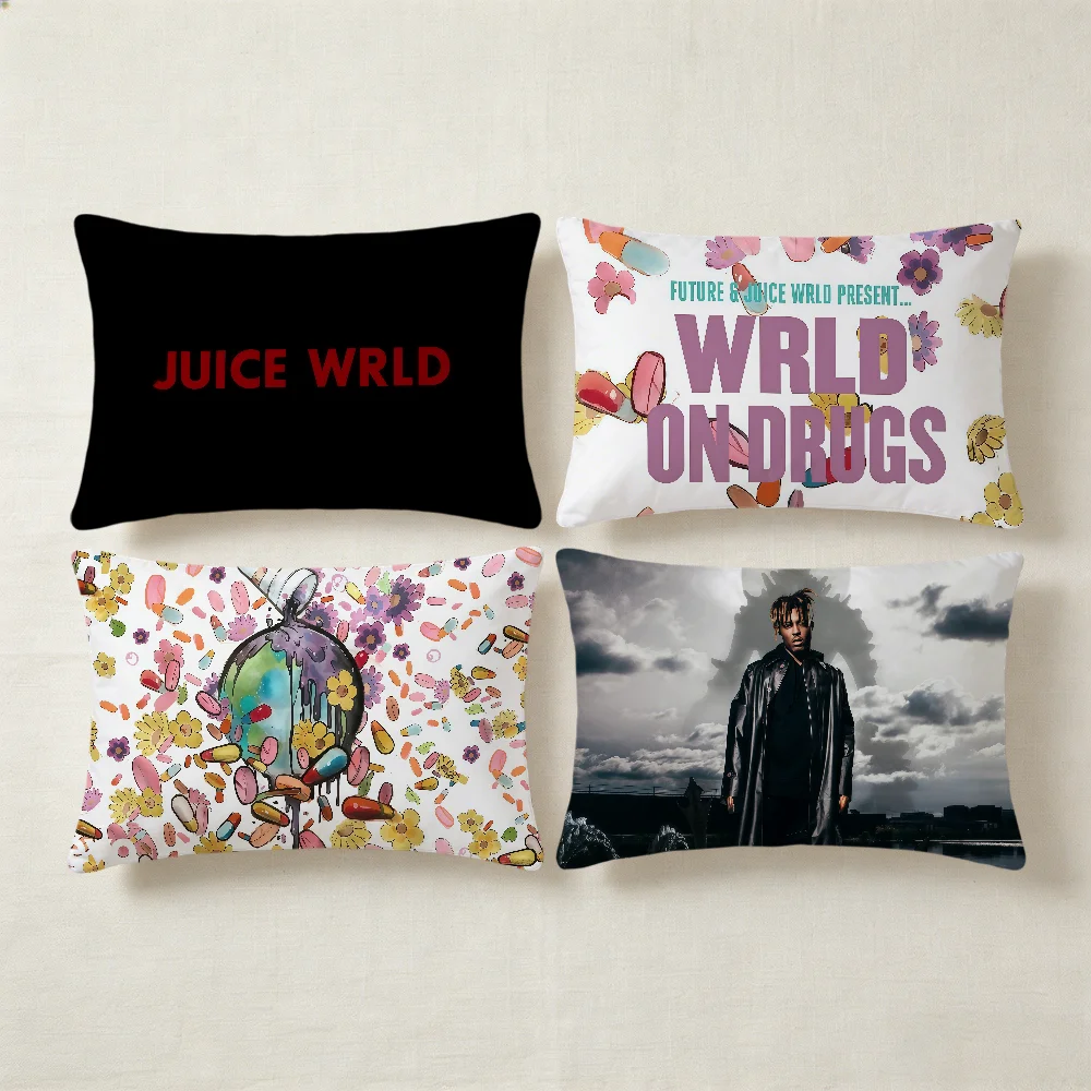 Rapper singer J-juice Wrld 999 cushion cover Hit Product Home Sofa living Room Double-sided Soft Decorative Pillow Cover