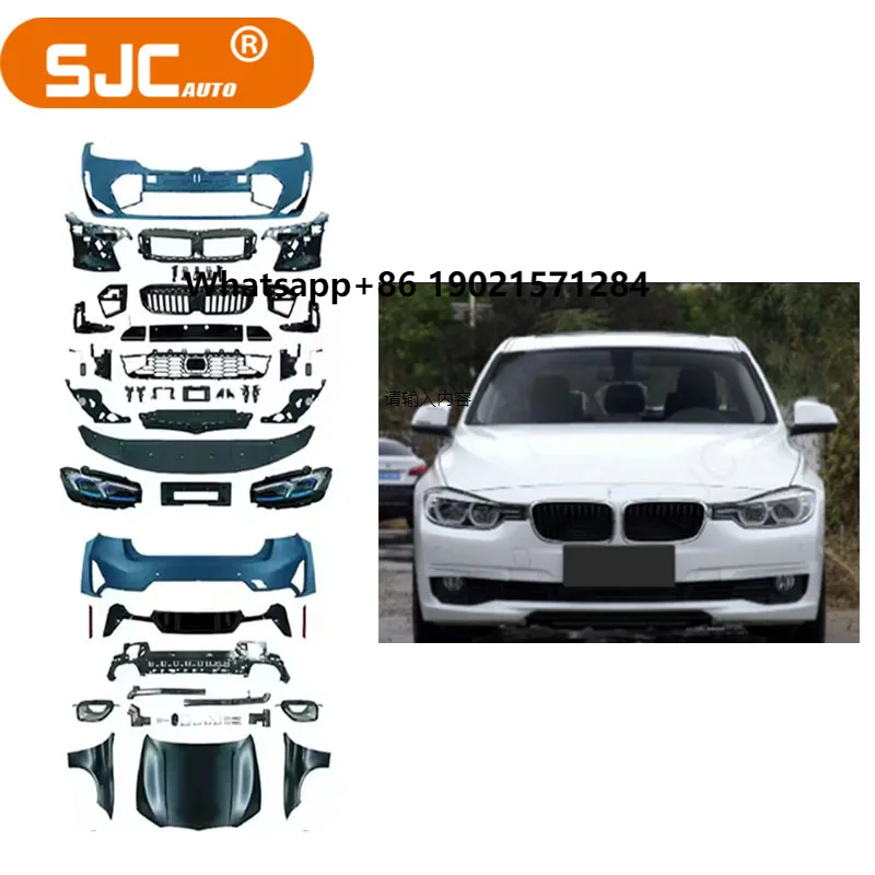 

SJC Car Parts Bodykit for 3 Series F30 Upgraded to G20 Style Body Kit Front and Rear Bumper Taillights Full Set for
