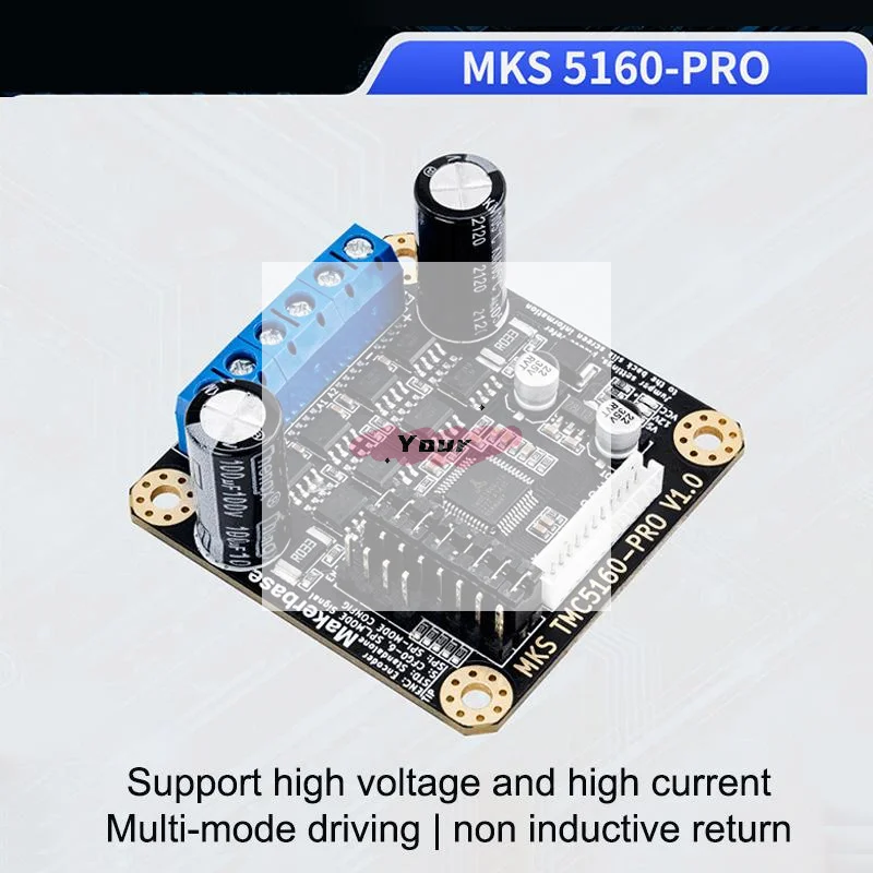 

MKS TMC5160-PRO Высокоточный 6A Высокий Valtoge 8-60 В постоянного тока Драйвер шагового двигателя Режим SPI Детали 3D-принтера Marlin Klipper