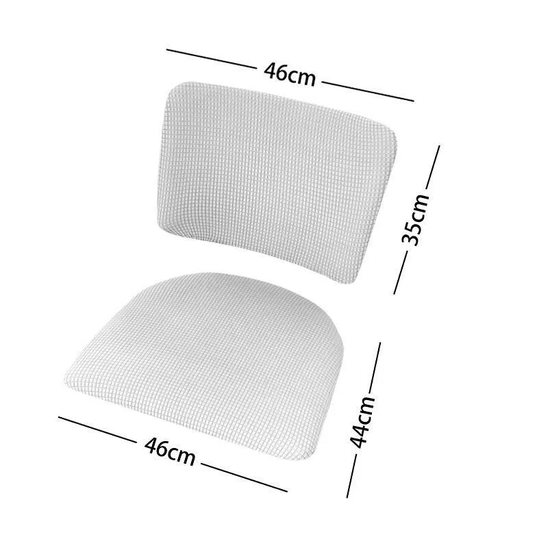 

2Pcs/Set Universal Square Backrest Dining Chair Cover Elastic Backrest Seat Cover Room Slipcover Dining Table Chair Protector
