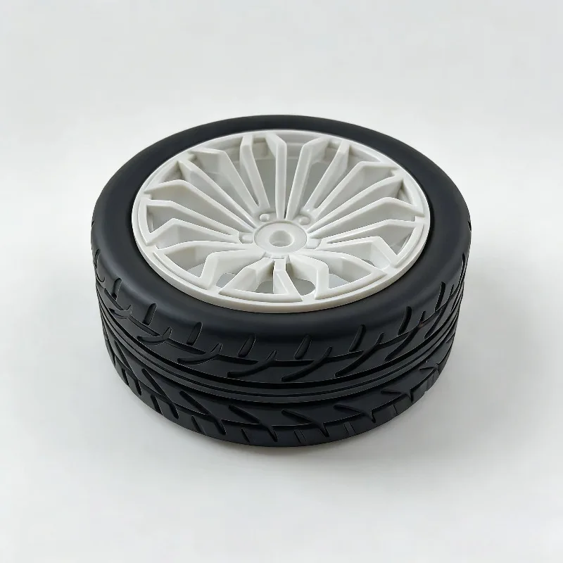 

4PCS 65mm 1/10 Rubber Tire RC Racing Car Tires On Road Wheel Rim For HSP HPI RC Car Part Diameter 65mm Tires 94123-94122 CS XISe