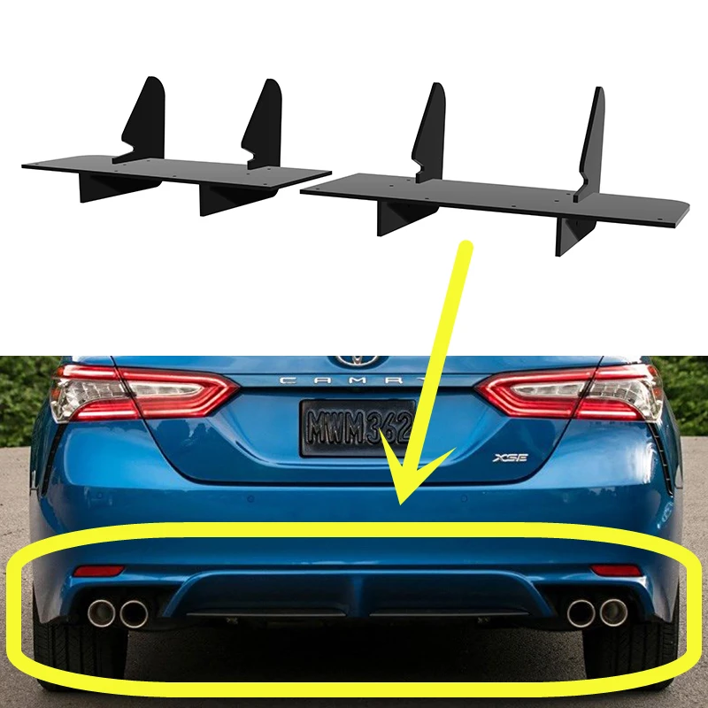 

Fit Toyota Camry XSE 2018--2023 Year Rear Diffuser Bumper Lips Spoiler Splitter Body Kit Accessories