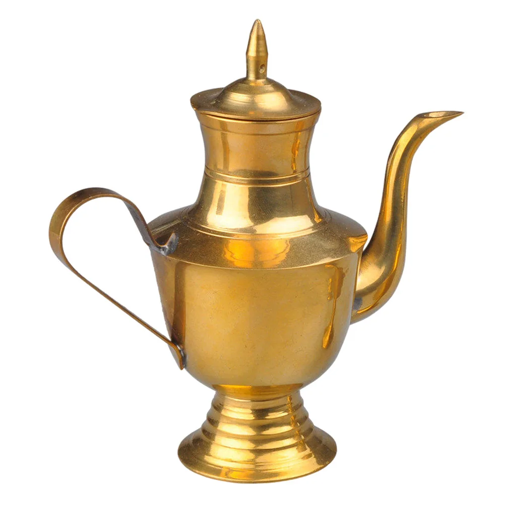 

1Pcs Vintage Pure Copper Liquor Pot Heat Resistant Decorative Pot for Home Office Living Room Desktop Housewarming Gift