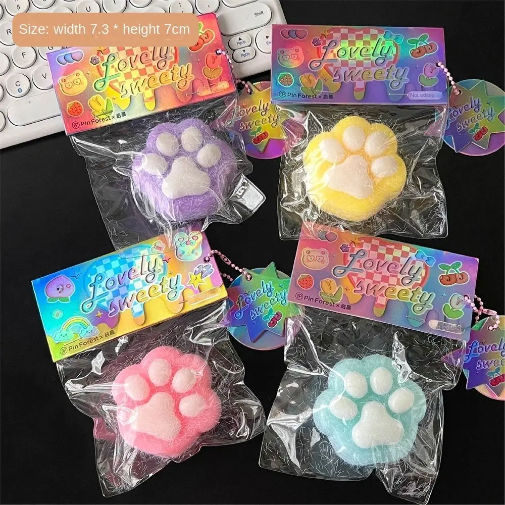 

Interesting Toast Cat Paw Slow Rebound Toy Cat's Paw Donut Squeeze Paw Toys Small Fresh Cute Pinch Fidget Toy Children Toys