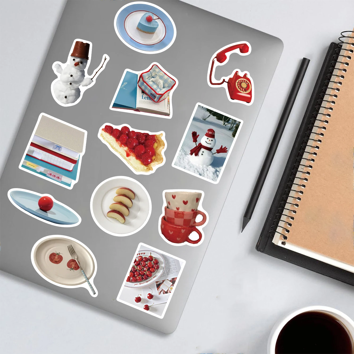50PCS Winter Cream Breeze Sticker Notebook Scrapbook Phone Guitar Laptop Guitar Streetwear Supplies Harajuku Phone Stickers