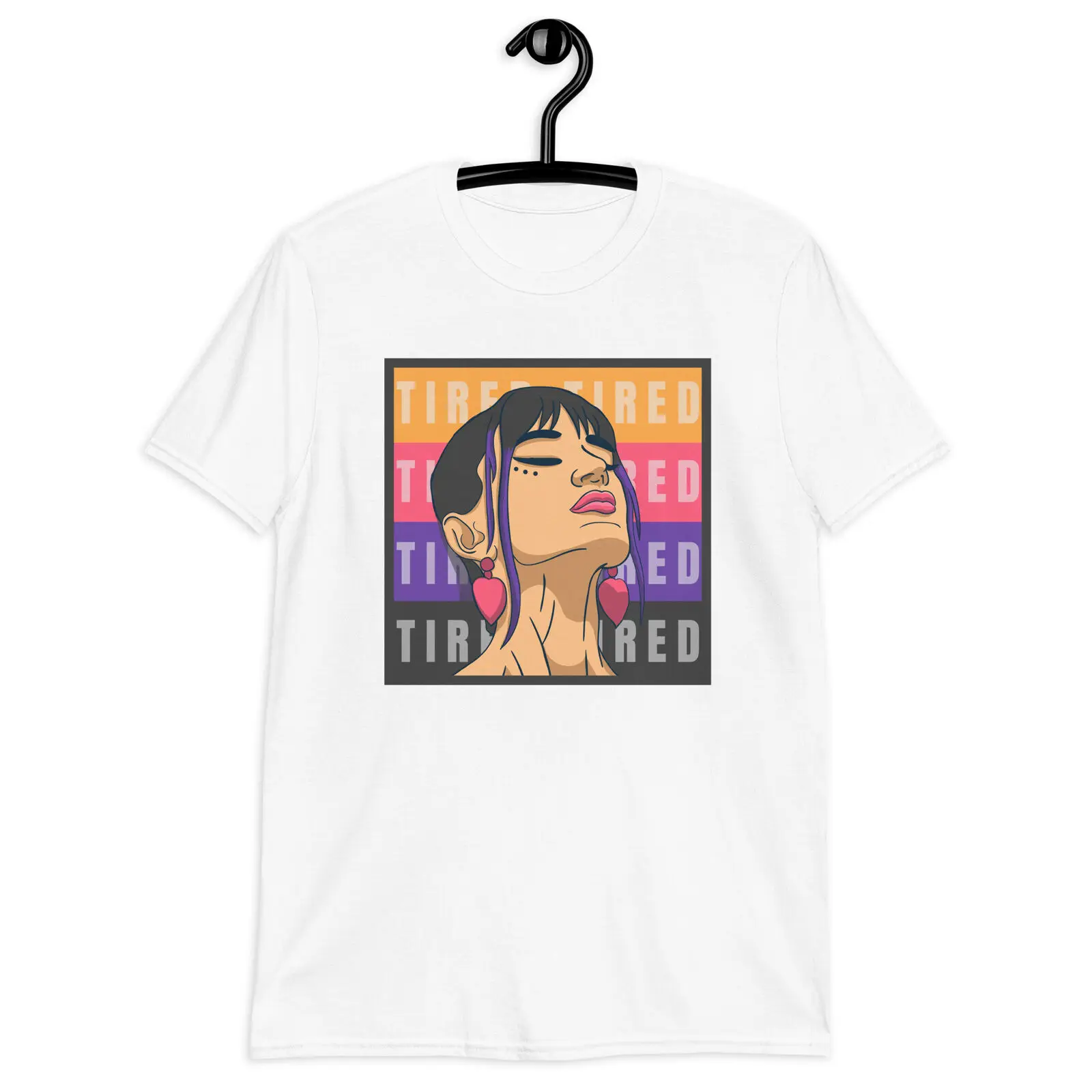 

Tired Girl Tired Mom Mother T-Shirt Funny Lazy Sarcastic Humor Unisex Tee