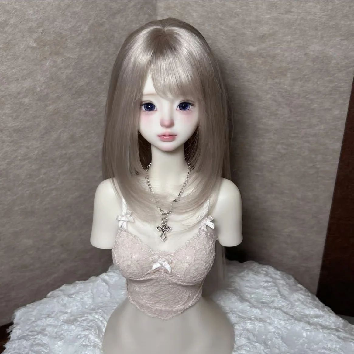 인형용 헤어 BJD 액세서리 레이디 스타일 인형 가발, 모헤어 1/6 1/4 1/3 BJD 가발 무료 배송