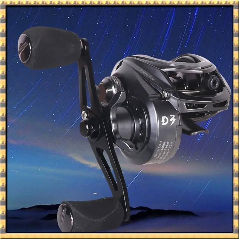 

AA79 New Baitcasting Fishing Reel, Magnetic Braking System Baitcaster Reel,7.2:1 Speed Double Shielded Stainless Steel Right Han
