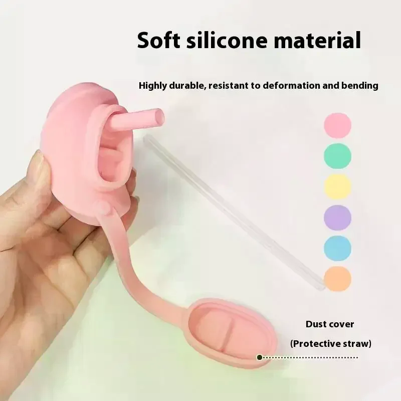 Dishwasher Safe Silicone Can Lid Spill Resistant Secures Closures Reusable Cover With Straw For Beer Beverage Container