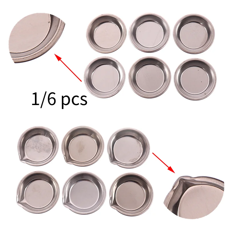 1/6pcs Metal Color Paint Tray Mixing Color Tinting Dish for Gundam Model Tools