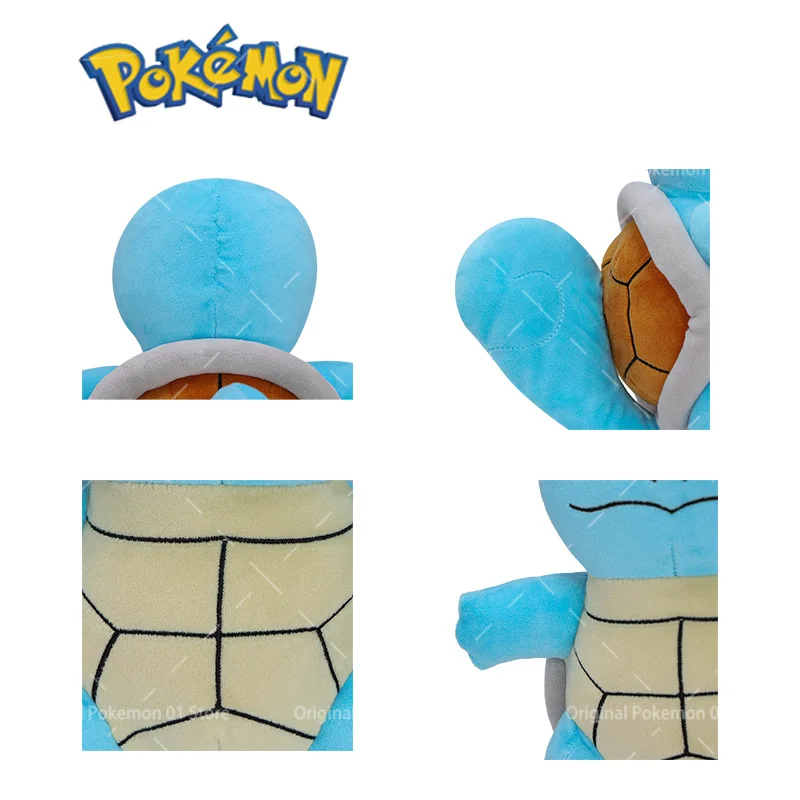 22 センチメートルオリジナルポケモンぬいぐるみかわいいゼニガメぬいぐるみ動物のおもちゃアニメ人形スロー枕誕生日プレゼント子供のための