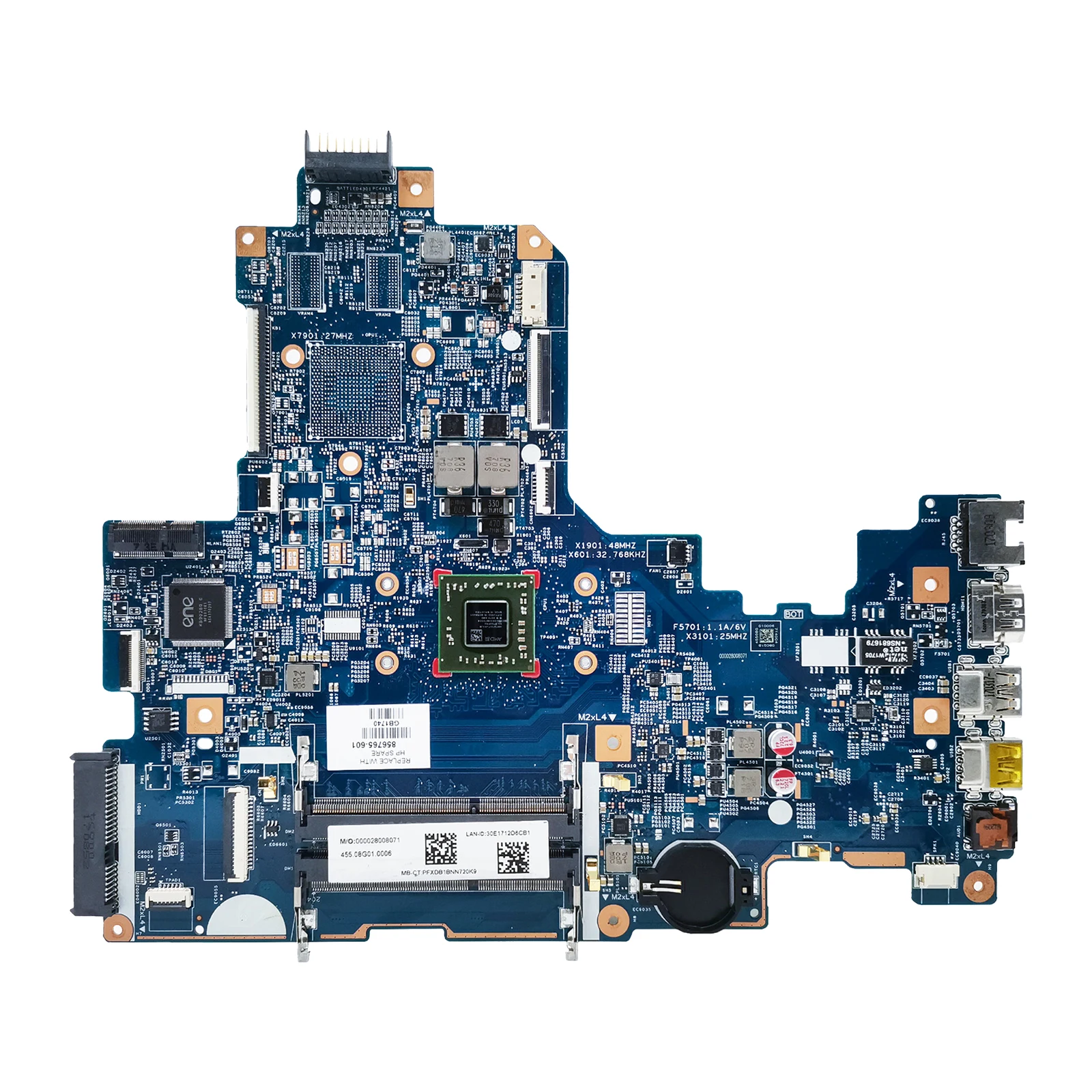 Para HP Pavillion 17-Y Laptop Placa-mãe 15286-1 856764-601 AM7310 Notebook Mainboard 17Z-Y Testado OK