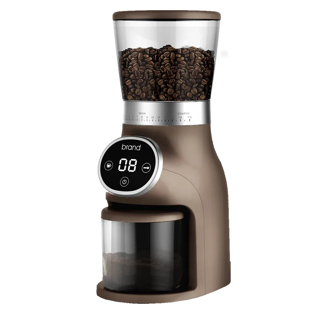 

New Arrival Portable Electric Bean Grinding Machine Coffee Grinder Coffee Bean Crusher Burr Grinders (conical) Stainless Steel C