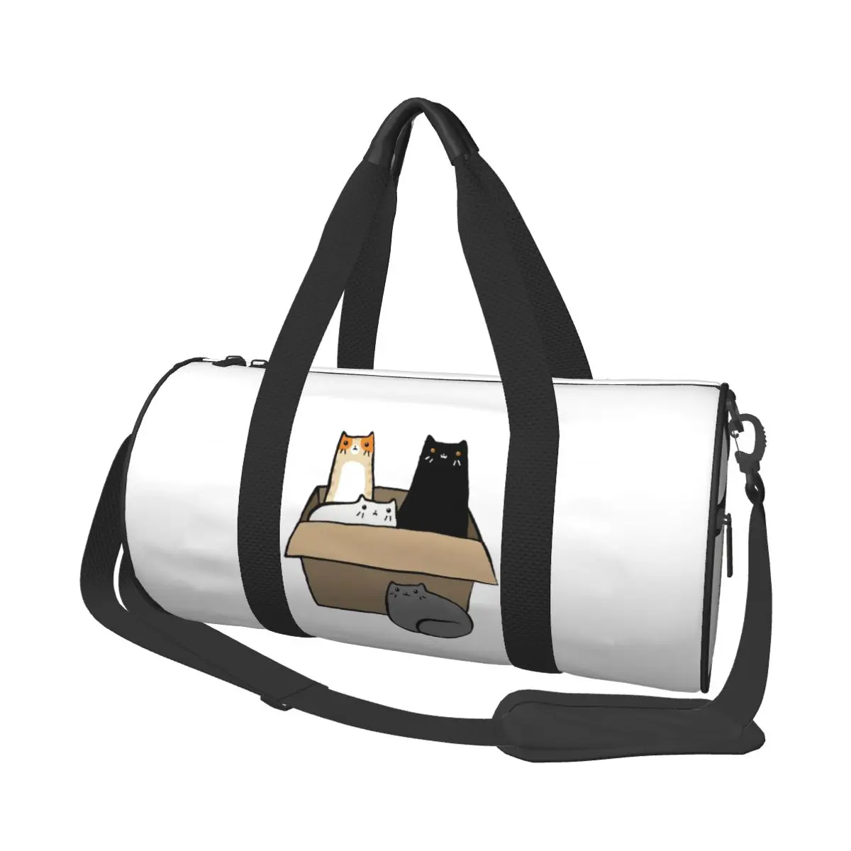 

Cats In A Box Large Duffle Gym Bag Multi-Functional Duffle Travel Bags Handbags Fitness bag