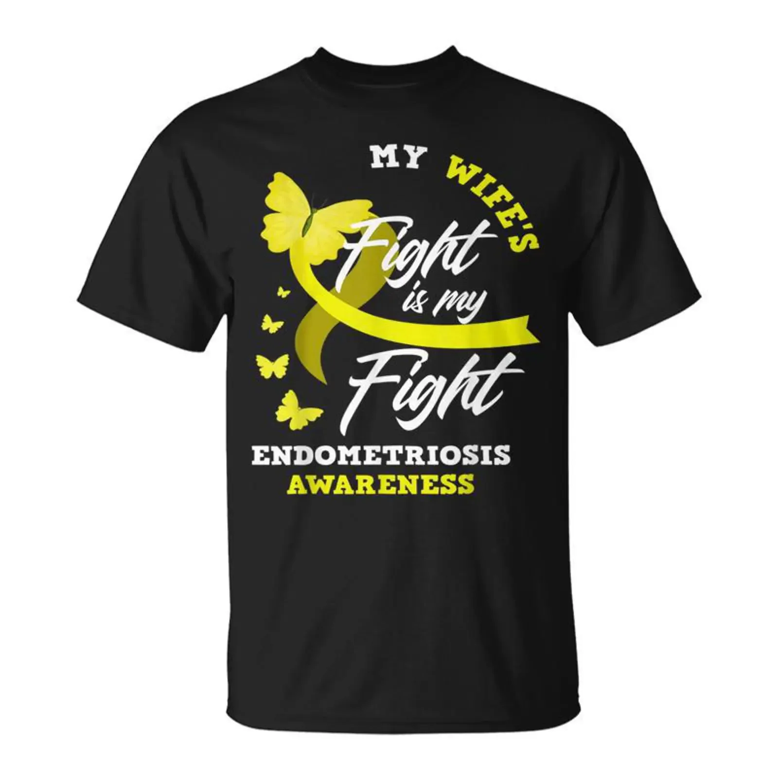 Le Combat De Ma Est Mon Combat Sensibilisation à L'endométriose T-Shirt Cadeauxyz Vintage Washed Slightly Graphic