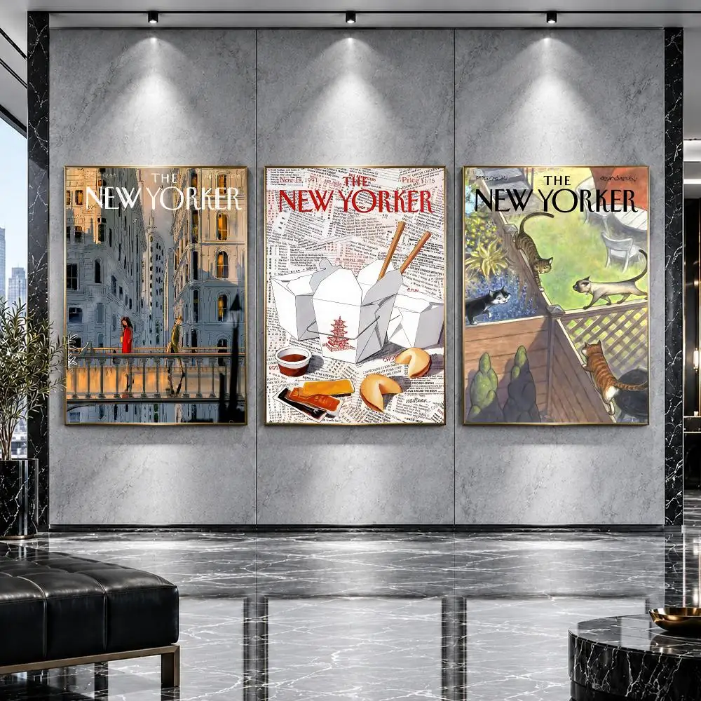 magazine The New Yorker Poster Poster HD Printing Premium Luxury Style Wall Art Home Decor For living room Bedroom Gift