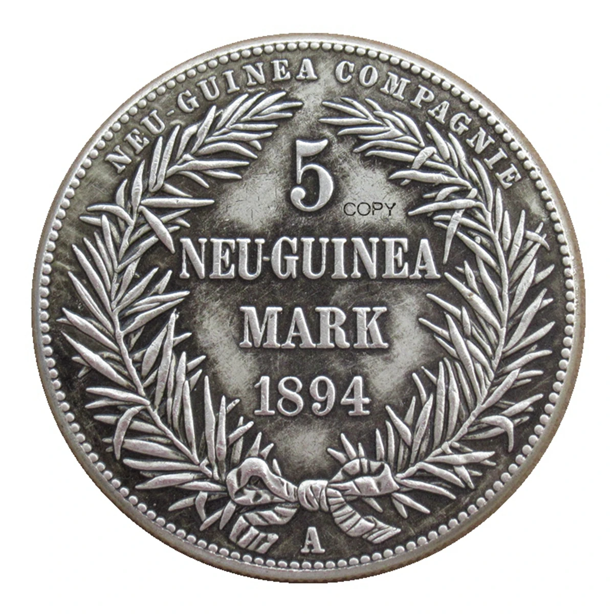 Reproduction Germany 5 Mark 1894 Silver Plated Decorative Commemorative Coin