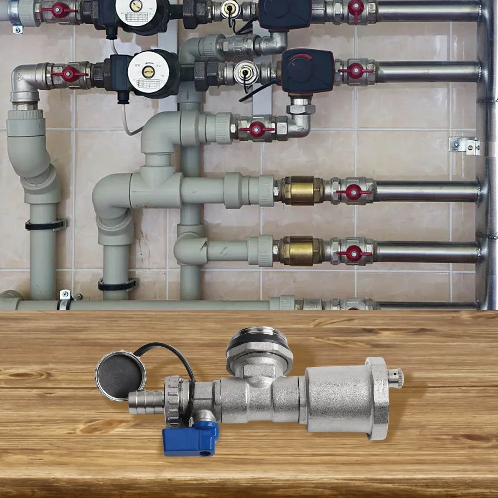 Brass Taps Brass Heating Distributor Residential Heating Robust Construction Versatile Application High Temperature Application