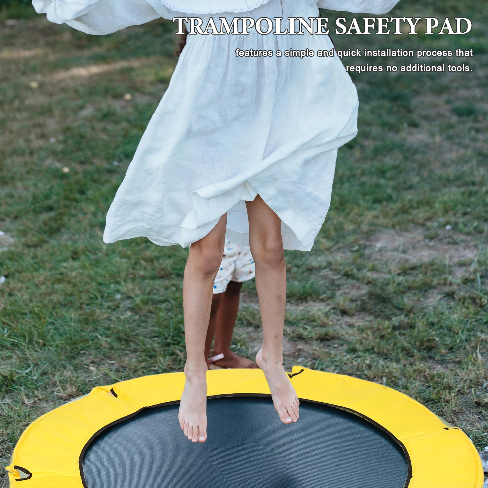 

1pc Trampoline Cover Oxford Cloth Durable Round Frame Replacement Pad Guard Edge Protector for Kids Small