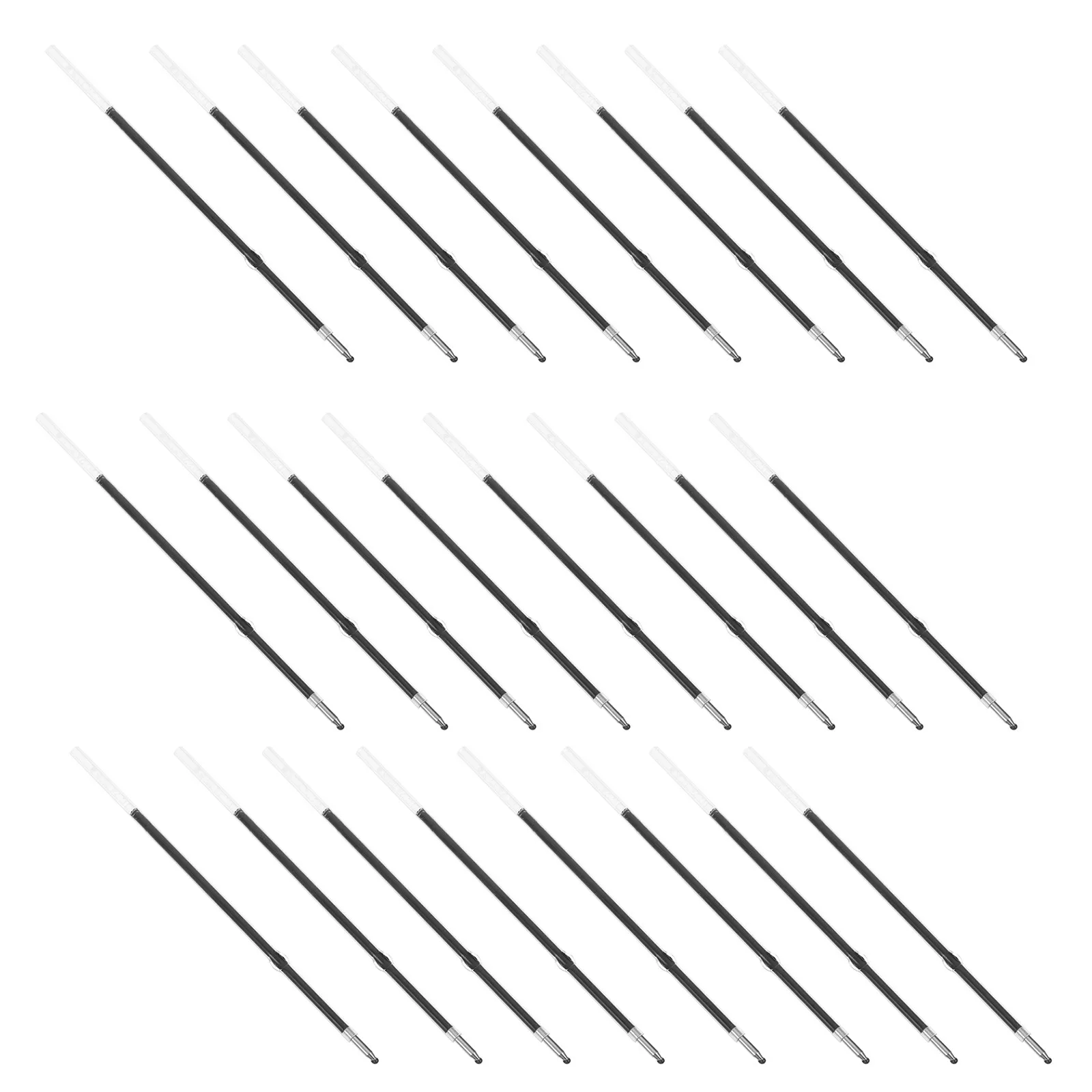100Pcs Retractable Ballpoint Pen Refills 0.7mm Fine Point Black Gel Ink Universal Compatibility Quick Dry Smooth Flow Trim to