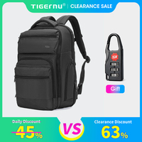 Tigernu Laptop Backpacks 15.6inch USB Charging Port Anti Theft Backpacks Men Waterproof Bags Schoolbag Travel Mochilas Knapsack