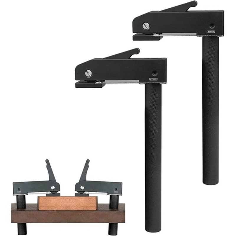 Ganwei,2Pcs Woodworking Fast Hold Down Bench Dog Clamp Desktop Quick Acting Hold Down Clamp Fast Fixed Clip For Dog Hole