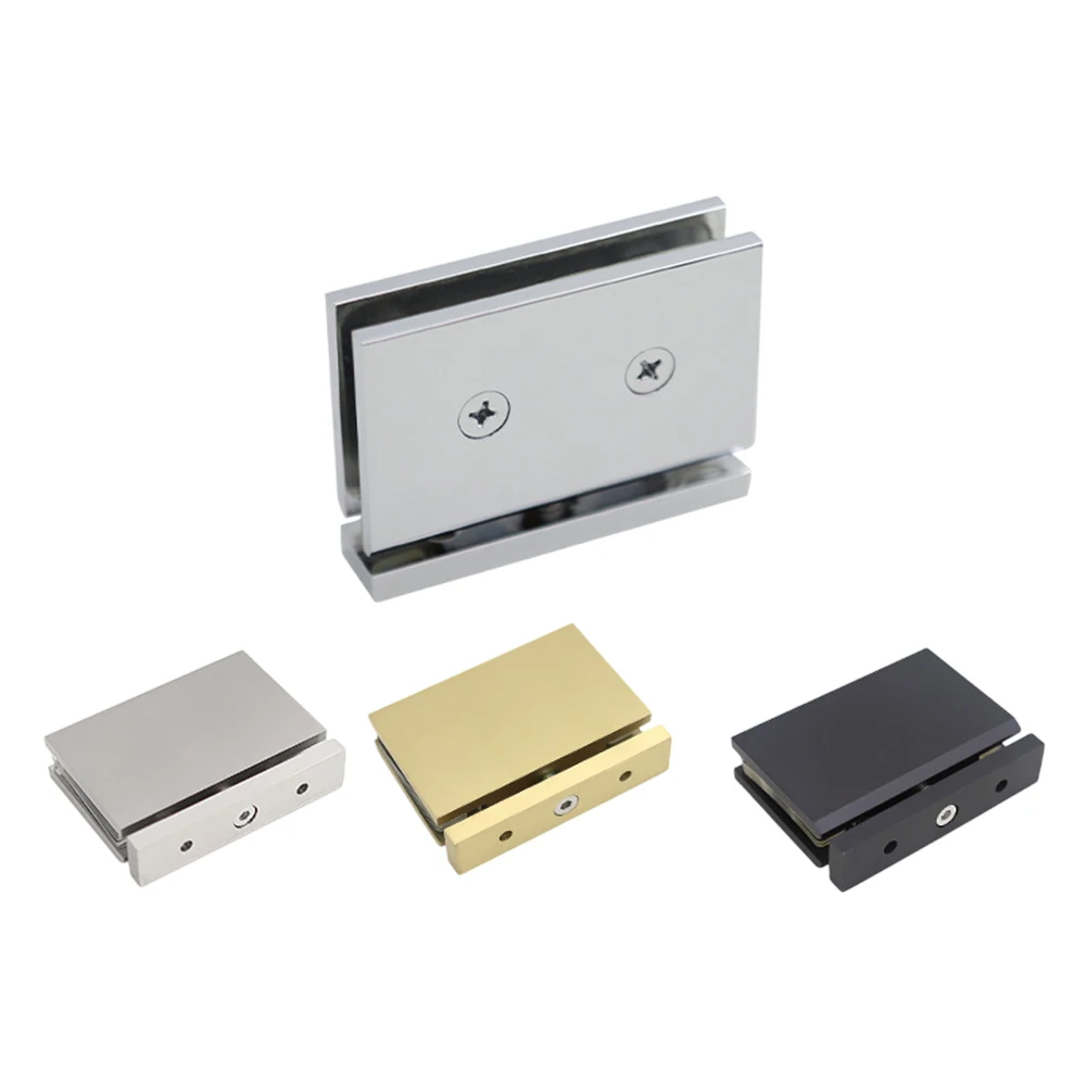 حامل زجاجي نحاسي قابل للتعديل 360 درجة يناسب 8 12 مم زجاج باب الدش مثالي لتصاميم الحمام المعاصرة