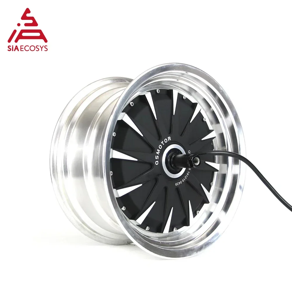 QSMotor 12x7.5inch 260 3000W 72V 70kph High Power BLDC in Wheel Hub Motor for Electric Scooter