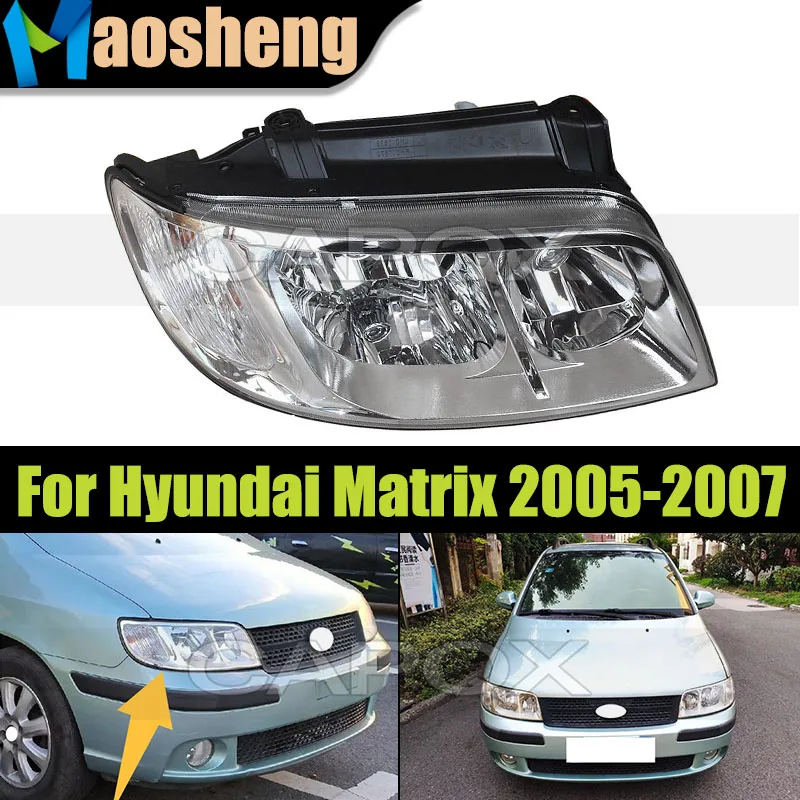 

Car Front Bumper Headlight Headlamp No Bulus For Hyundai Matrix 2005-2007 Head Light Head Lamp No Bulus