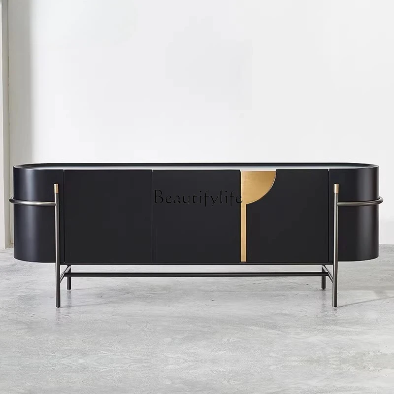 

-*Italian, Nordic design, side cabinet, tea cabinet, entrance, entrance, storage cabinet, baking paint