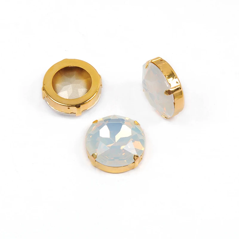 6A SW 27mm Großer Runder Edelstein-Strassstein für Handarbeiten Rivoli Kristallblume DIY Bastelzubehör Kristallschmuck Kleidungszubehör – Detail 8