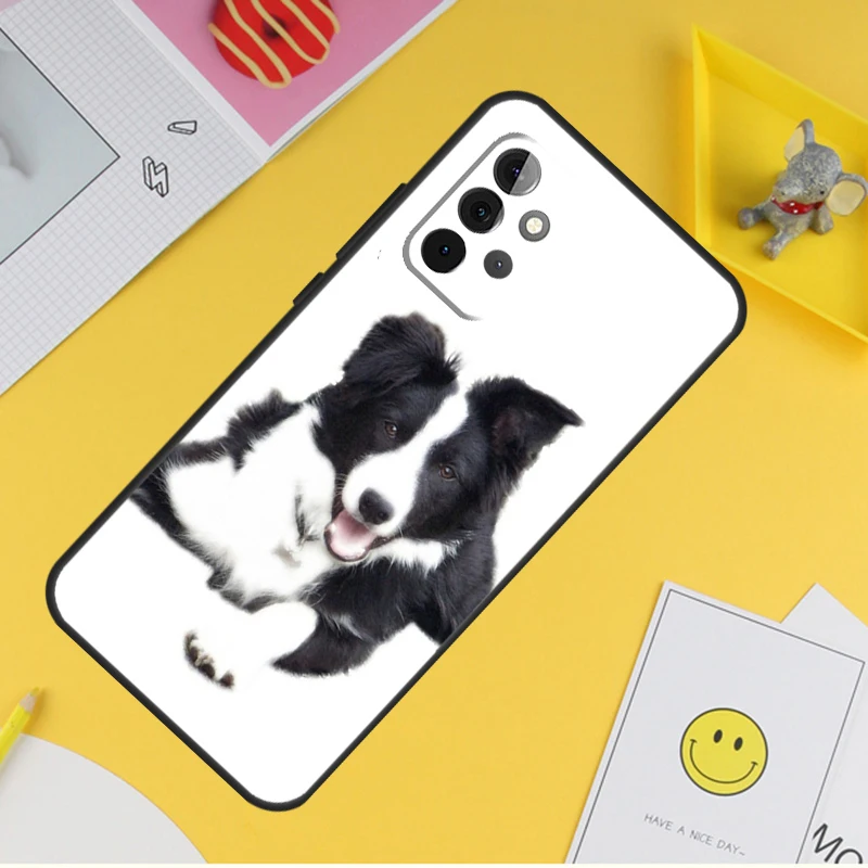 Border Collie Dog Cover For Samsung Galaxy A34 A35 A14 A15 A25 A53 A33 A13 A52 A32 A12 A51 A71 A54 A55 Case