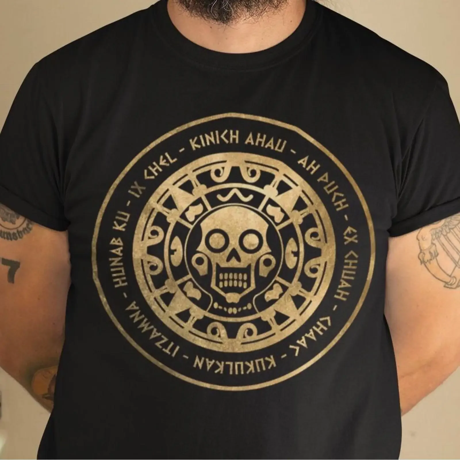 Mayan Gods Ancient Maya Pantheon T shirt vintage Washed Comfortable Top For Everyday Wear graphic Stretched Casual