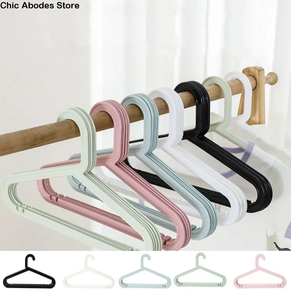 

10Pcs Plastic Children Coats Storage Hanger Traceless Nordic Style Clothes Drying Rack Non-Slip Baby Hangers Closet