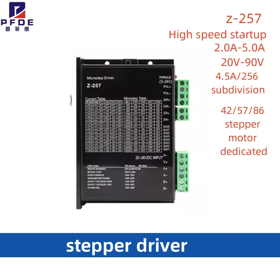 

Microstep Driver Suit For Nema17 Nema23 Nema23 Nema34 Stepper motor DC20-90V For CNC