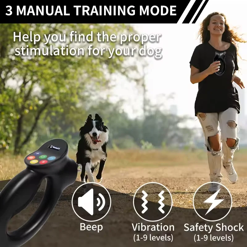 ZZAH-800 Training Collar Shock Collar with Remote Long Range for Dogs Leash Dog Training Collar and Leash Sets for Dogs