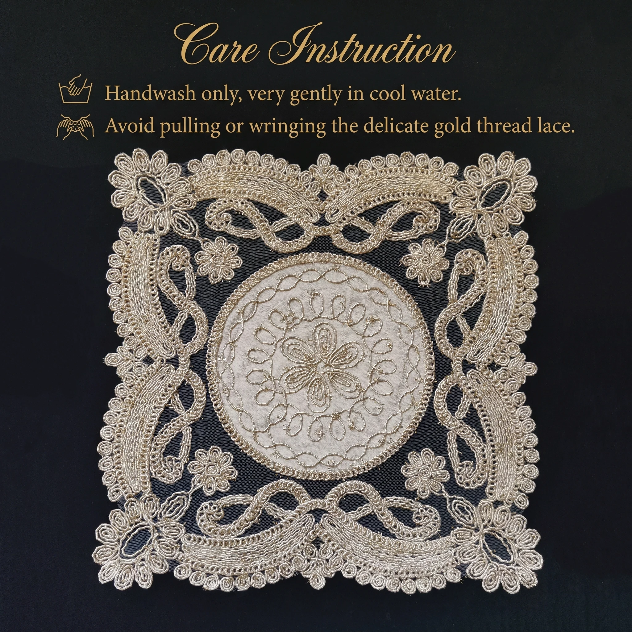 6pcs Luxury Woven Meal Mat Set Dining Insulation Mat Vase Mat Square 30x30cm Placemat Table Protection Table Doily