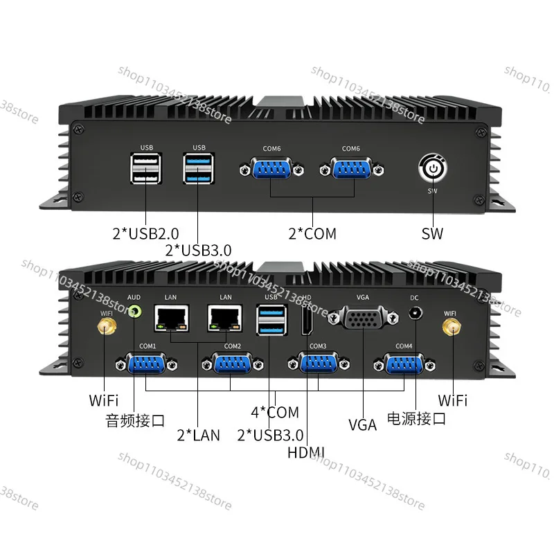 I3i5i7 mini industrial control computer embedded computer industrial control host industrial small host wholesale