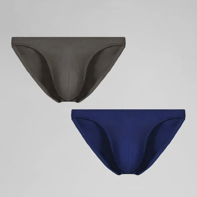 3PCS Men's briefs Men's briefs U convex Modal thin stretch sexy low waist tight narrow bottom pants