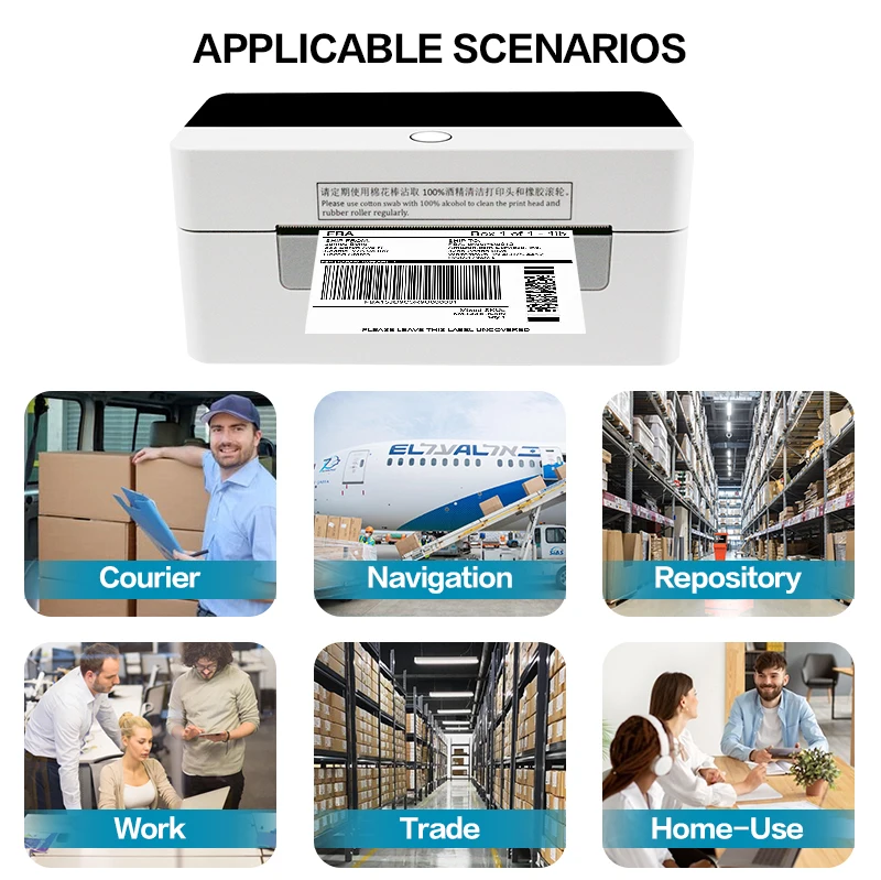 Imagem -04 - Xprinter Impressora de Etiquetas Térmicas Desktop Barcode com Suporte para Pequenas Empresas Pacotes de Envio Mac os Windows 4x6