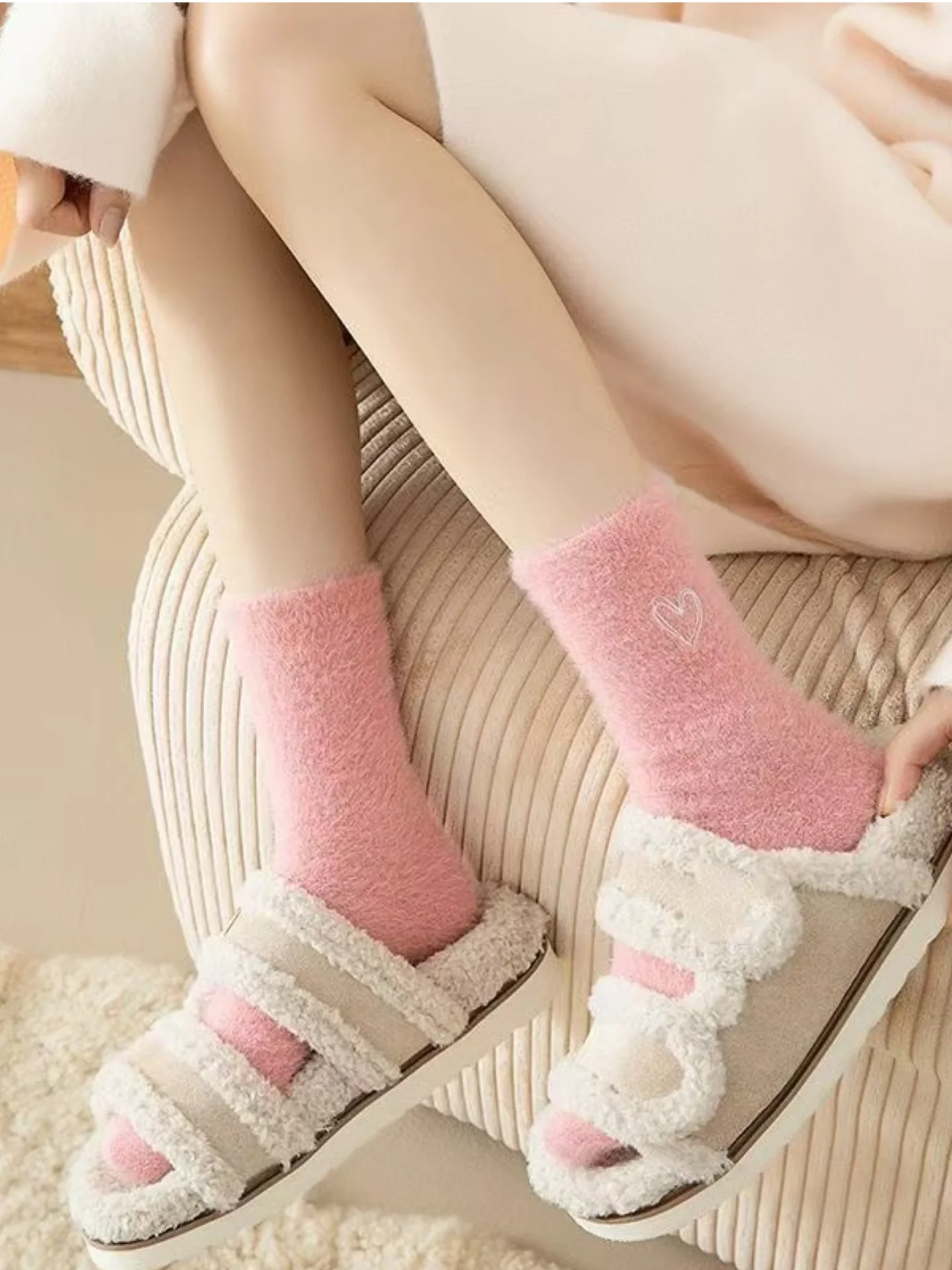 Pressure socks, children's sports, professional fitness, running, skipping rope, muscle compression socks, mid length yoga, leg