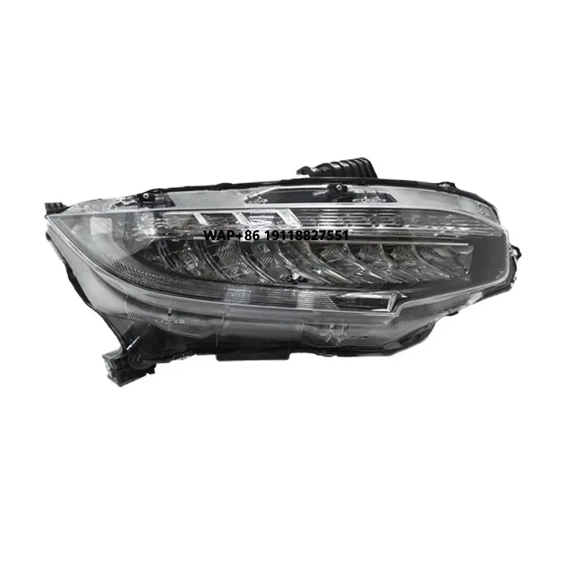 

New 12V 10th Gen LED Headlight Assembly Modification Two-Door High-End Full 6000K Daytime Running Lights Red Demon Eyes for