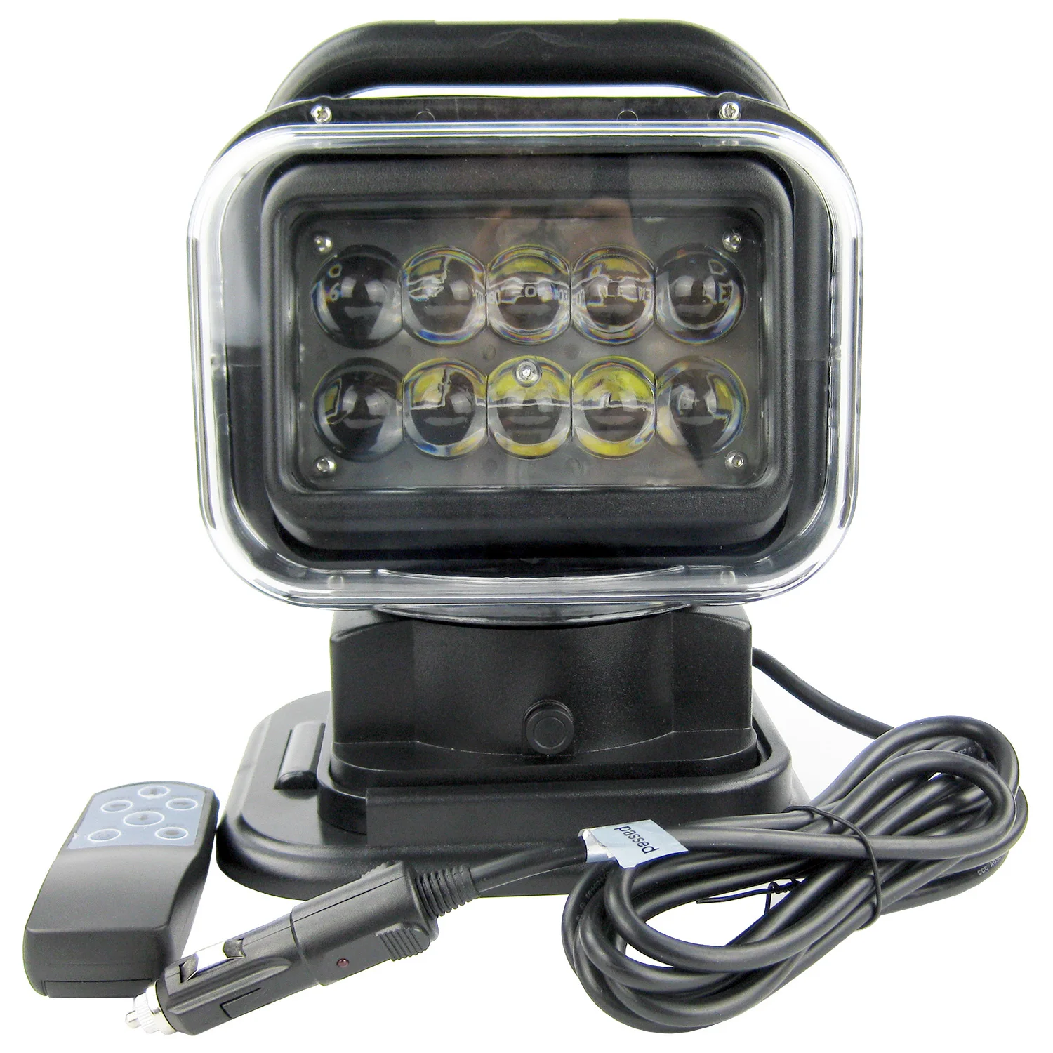 12V 50W LED Bootsstrahler 360° °   Rotierender Ferngesteuerter Suchscheinwerfer für Marine, Boot, SUV, LKW, Auto