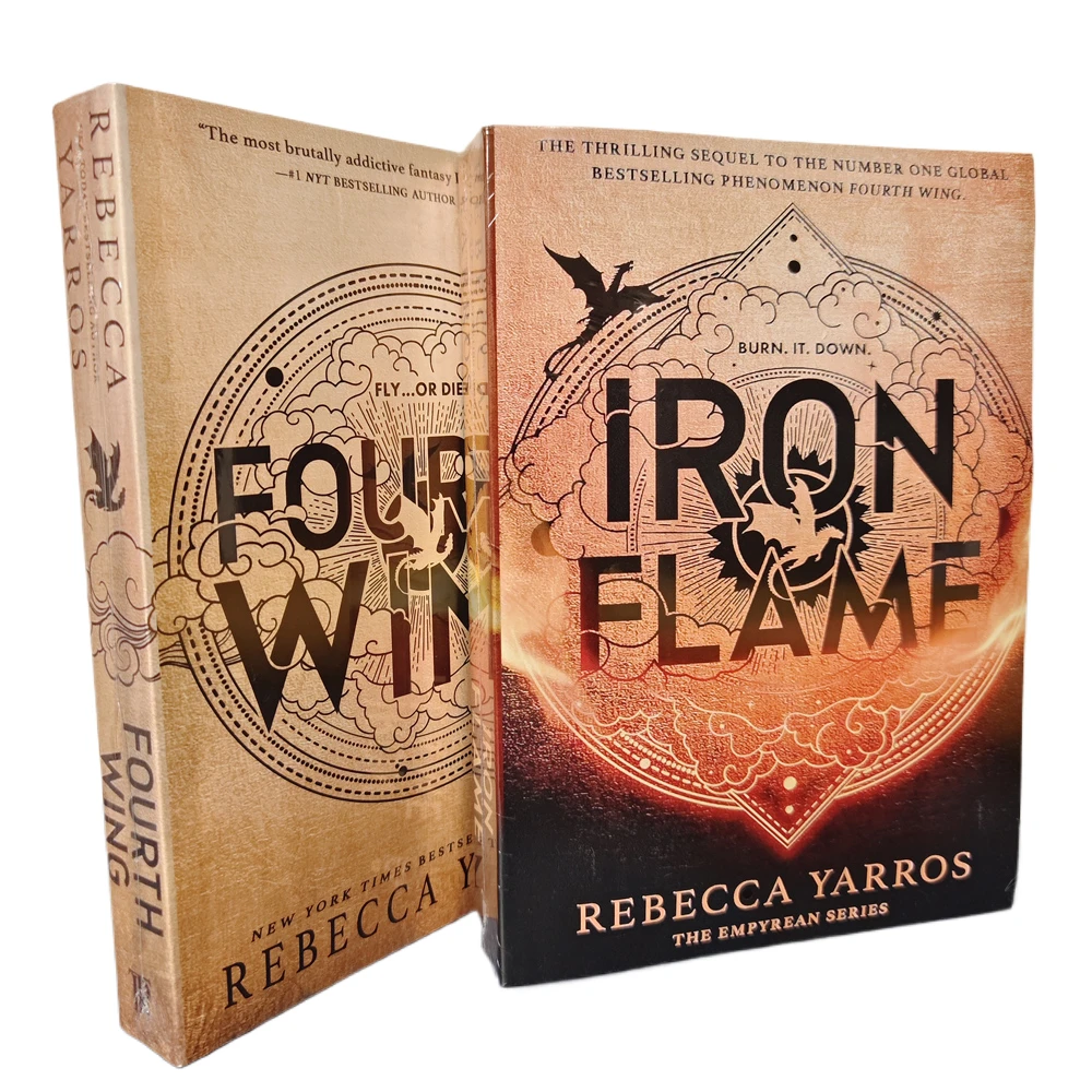 1 Book Rebecca Yarros Collection Set Fourth Wing & Iron Flame Paperback Book In English