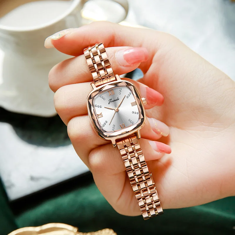 New Women'S Quartz Watch Stainless Steel Light Luxury Style, Unique Wristwatch High-Quality Women'S Watch, Valentine'S Day Gift.