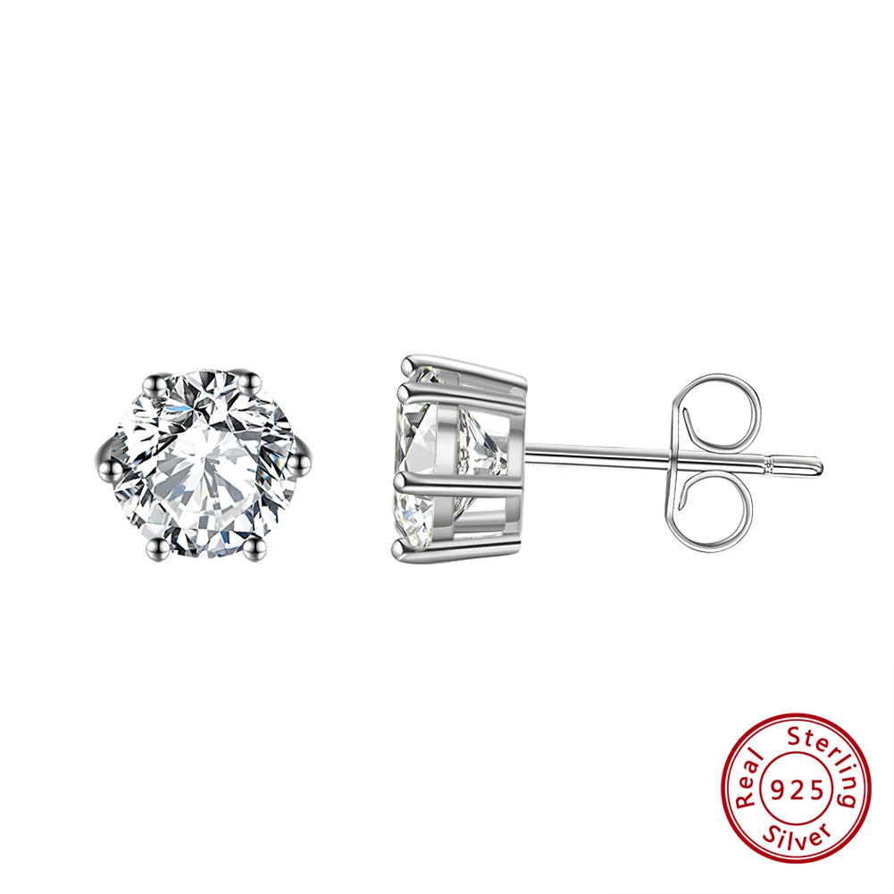 ORSA JEWELS Ohrstecker aus 925er-Sterlingsilber für Damen, Zirkonia, kleiner Ohrknochen-Ohrstecker, Teenager-Mädchen, Geburtstagsgeschenk APE33