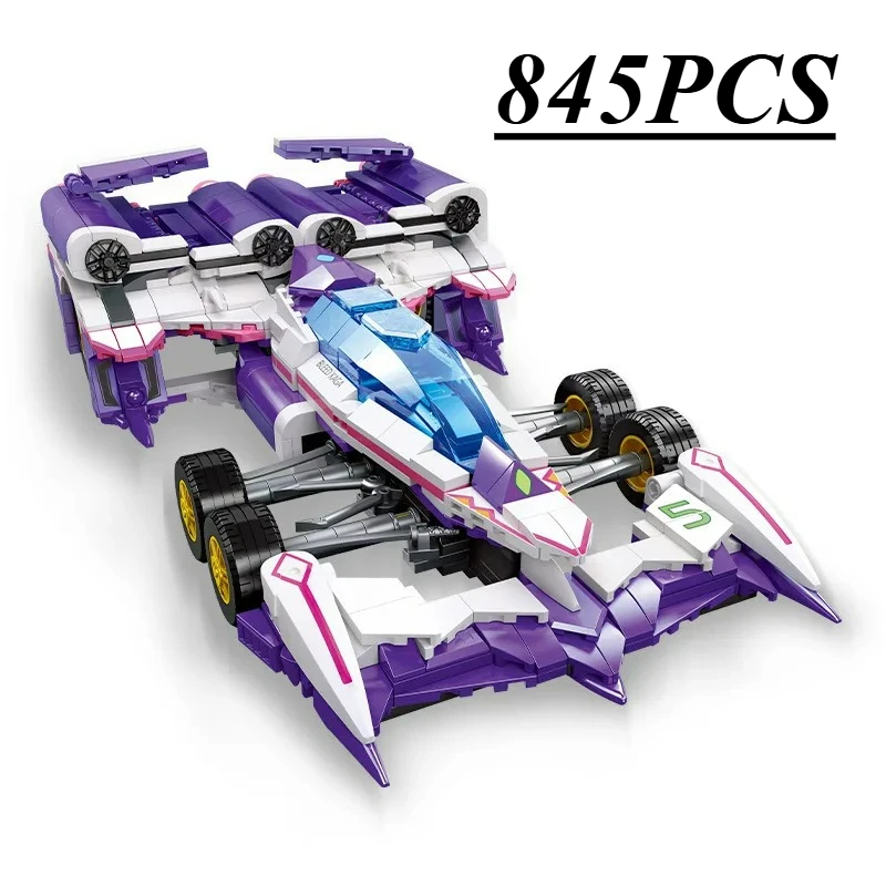 Wysokiej klasy technologicznie model Aoi Ogre An-21 Static Ricing Car Formula One Moc AKF-11 92003, klocki konstrukcyjne 92029, techniczny model z klocków, zabawka, prezent dla dzieci.