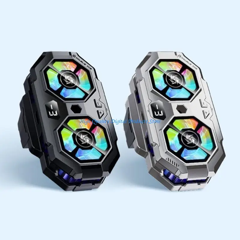 U2JE Semiconductor Heat Sink Back Clip 3 Gear Adjustable Cooling Fan with Stand