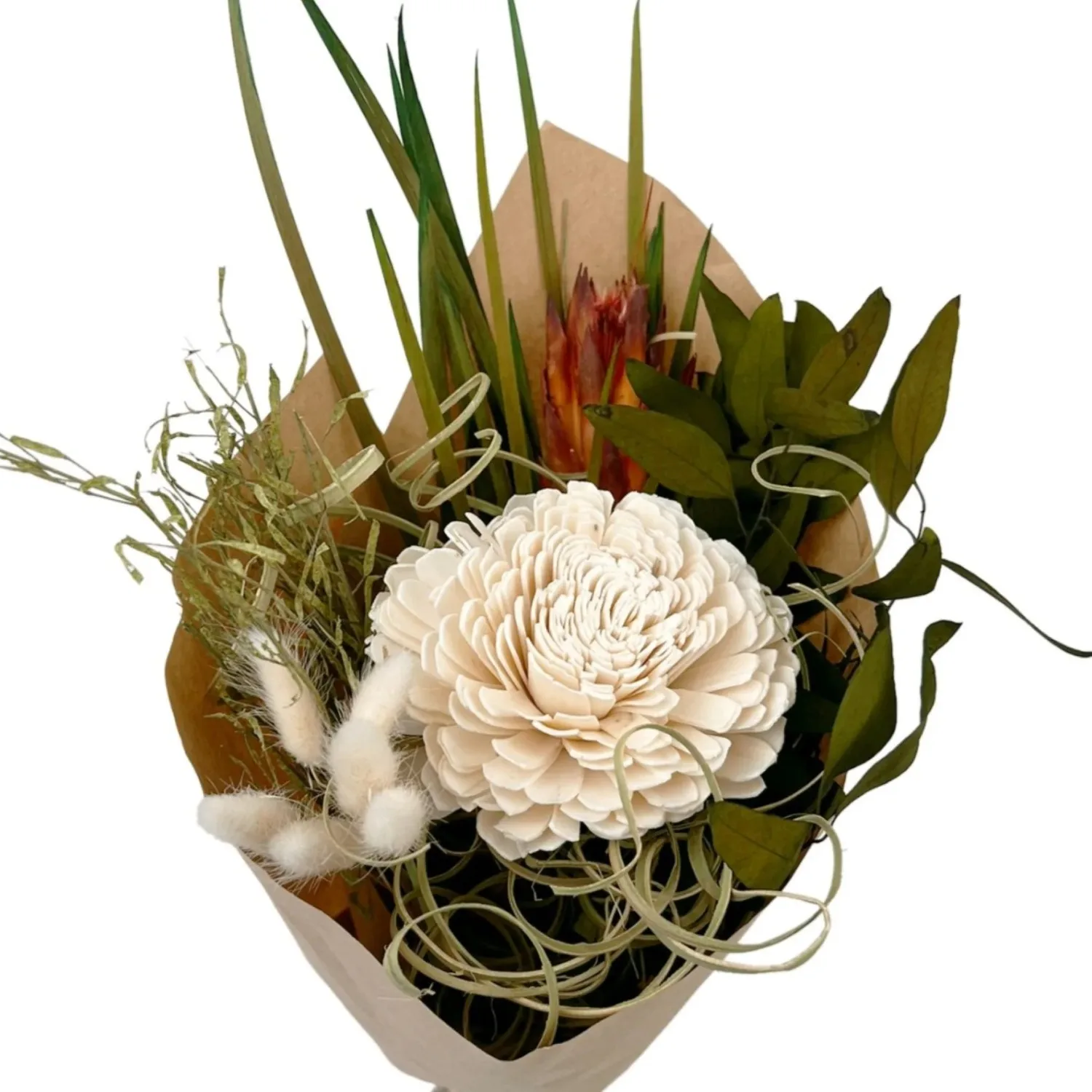 

22" Dried Mixed Floral Protea Blossom Bouquet